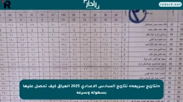 «نتائج سريعة» نتائج السادس الإعدادي 2025 العراق كيف تحصل عليها بسهولة وسرعة